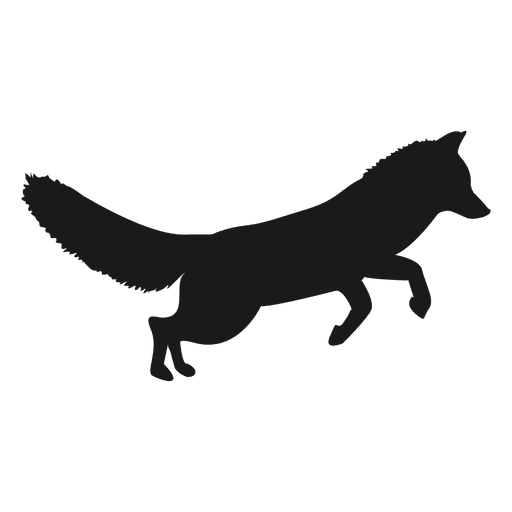 512x512 Running Fox, Black Amp White, Animals, Png Transparent Image
