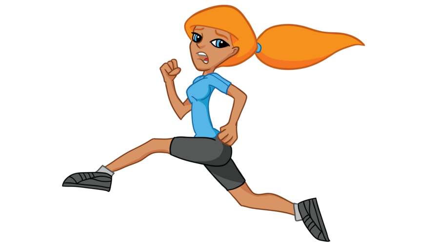 900x506 Girl Running Woman Running Clipart 3