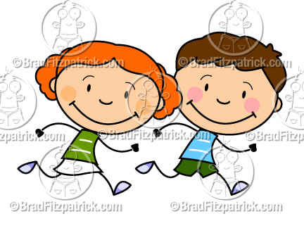 432x324 Running Clip Art