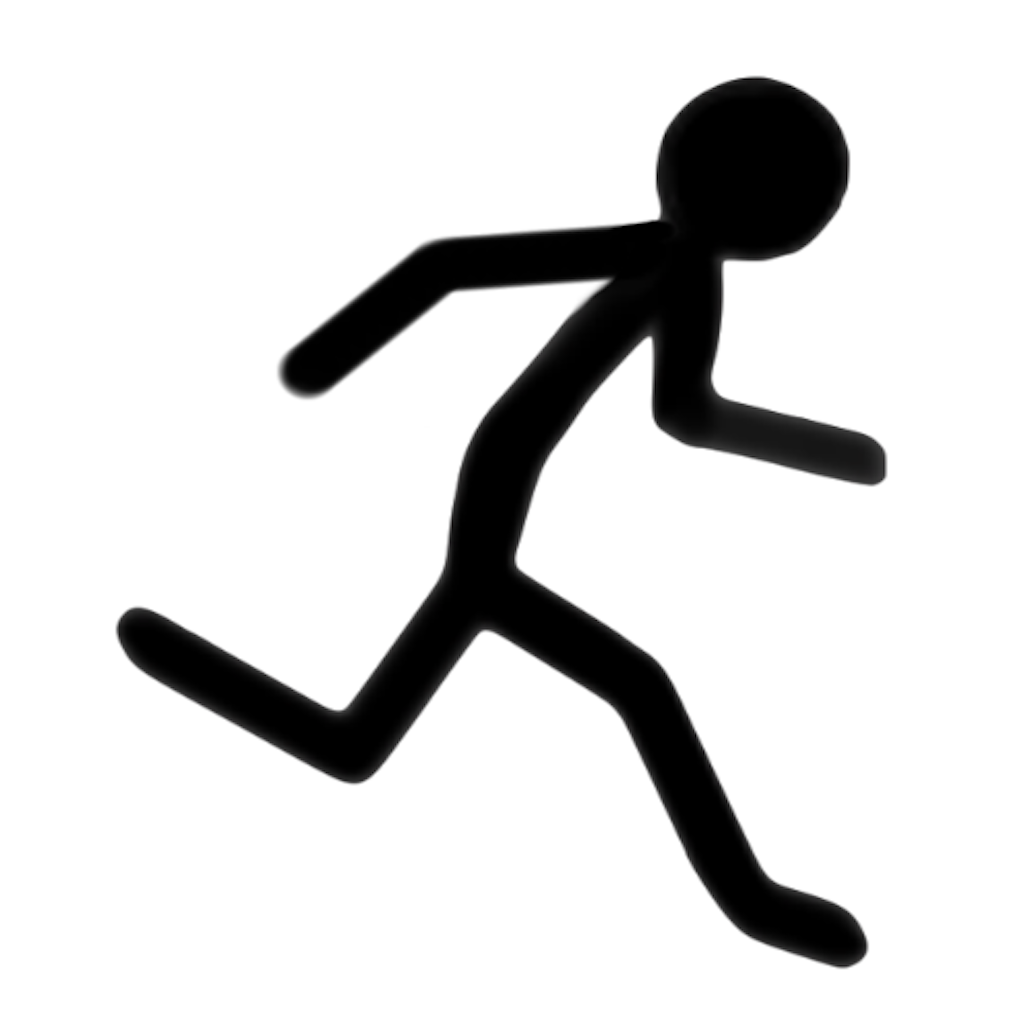 1024x1024 Stick Person Stick Figure Running Clipart Kid