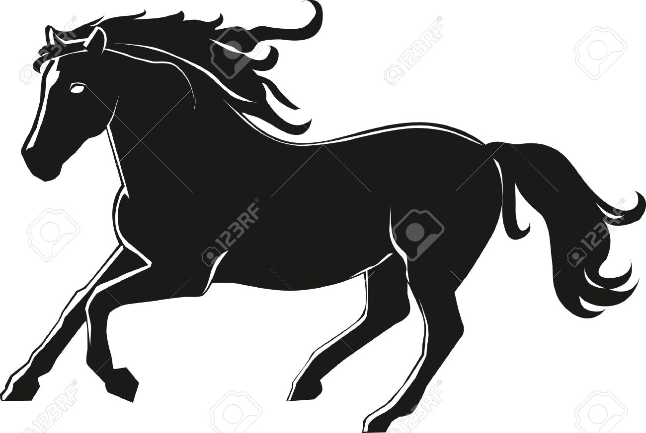 Running Horse Outline | Free download on ClipArtMag