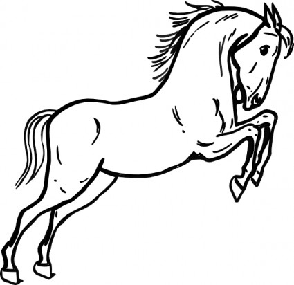 Running Horse Outline | Free download on ClipArtMag