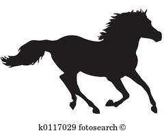 240x195 Running Horse Silhouette Stock Illustrations. 242 Running Horse