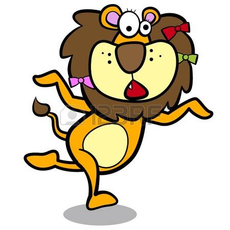 450x450 Running Lion Clipart