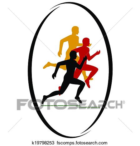 449x470 Clipart Of Marathon Race K19798253