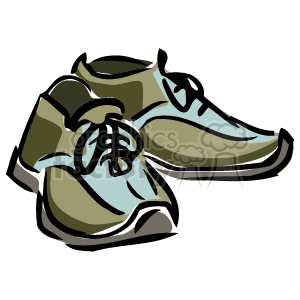 300x300 Royalty Free Running Shoes 137071 Vector Clip Art Image