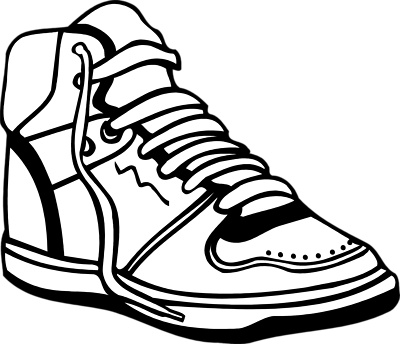 400x344 Clip Art Sneakers
