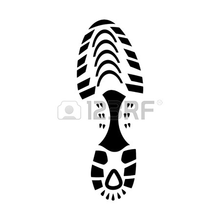 450x450 791 Running Shoe Print Stock Illustrations, Cliparts And Royalty