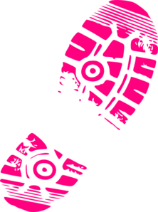 222x298 Running Shoe Print Clip Art