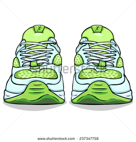 450x470 Green Clipart Running Shoe