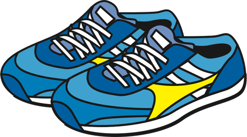 500x278 Jogging Shoes Public Domain Vectors
