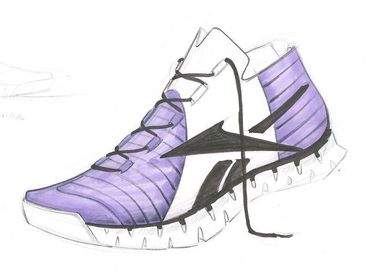 Running Shoes Drawing