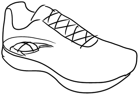 Running Shoes Drawing | Free download on ClipArtMag