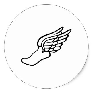 324x324 Running Shoes Stickers Zazzle
