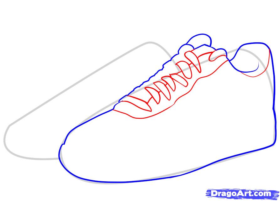 Как нарисовать кроссовки