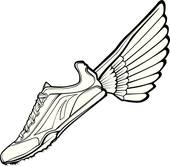 Running Shoes With Wings Clipart | Free download on ClipArtMag