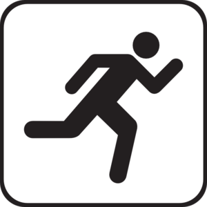 300x300 Runner Person Running Clipart Black And White Free 2
