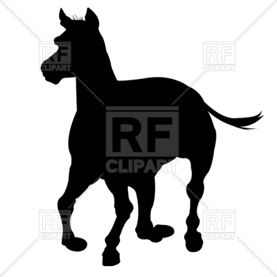 400x400 Horse Silhouette Royalty Free Vector Clip Art Image