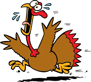 380x339 Running Turkey Clipart