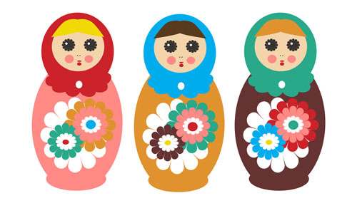 500x292 Doll Clipart Babushka