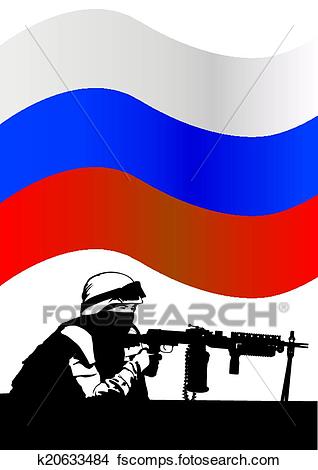 318x470 Clipart Of Russian Soldier K20633484