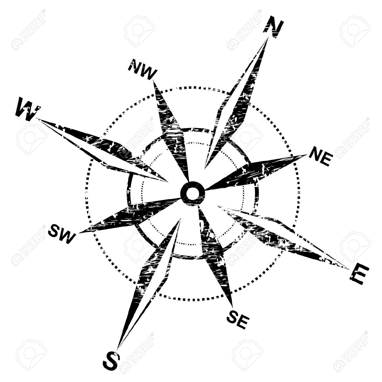 1300x1300 Distressed Tribal Arrow Clipart