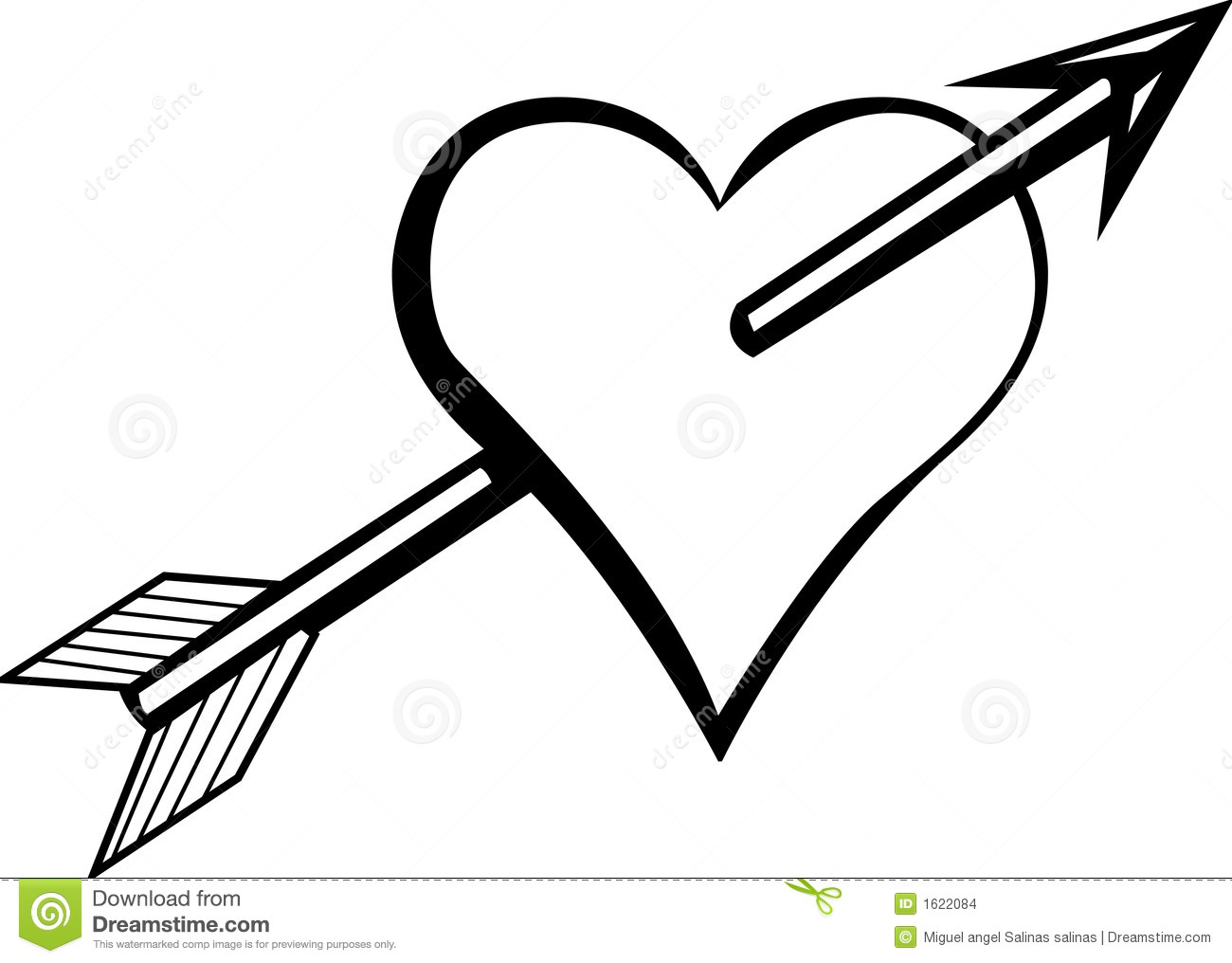 1300x1016 Rustic Arrows And Heart Clipart