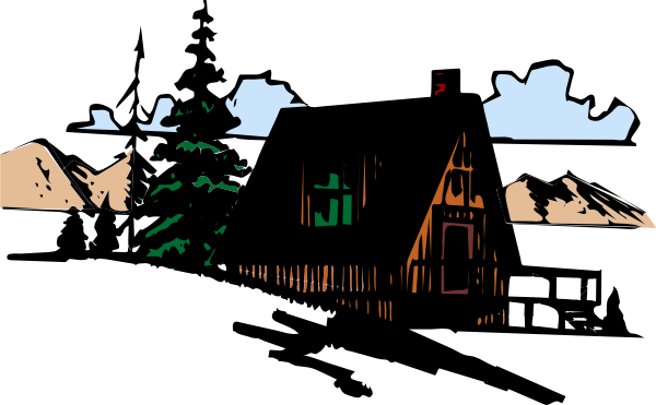 600x371 Camp Clipart Mountain Cabin