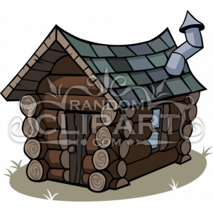 300x300 Log Cabin Cartoon Clipart