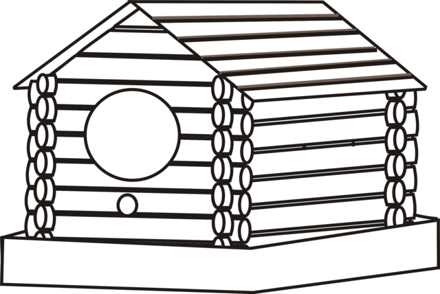 640x428 Log Home Clipart