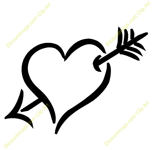 500x494 Graphics For Heart Arrow Clip Art Graphics