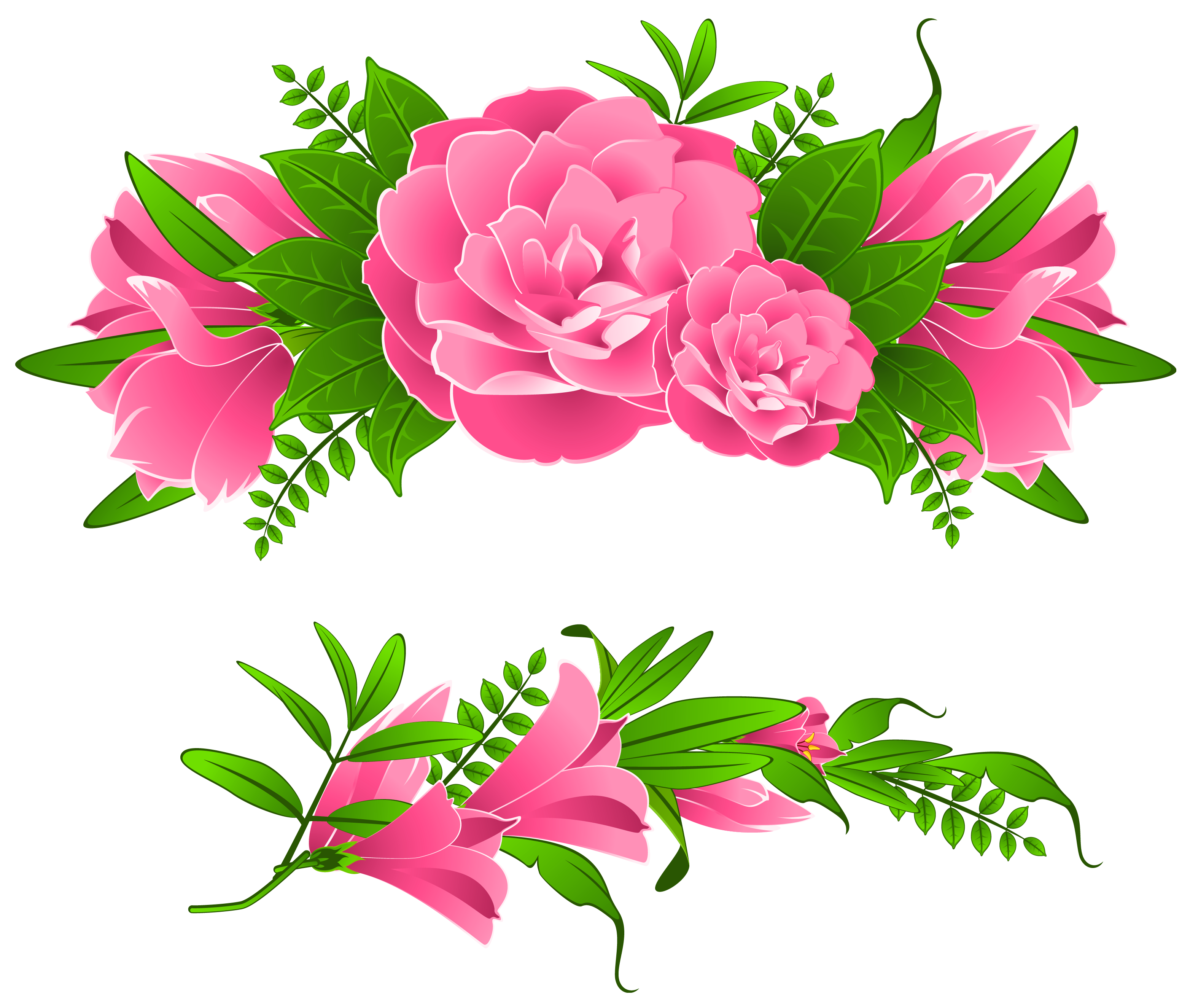 3128x2649 Floral Clipart Decoration