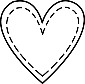 300x294 Heart Outline Clip Art