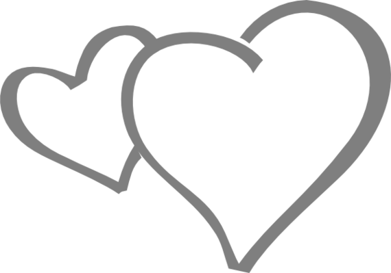 570x399 Heart Clipart Black And White Heart Clip Art Black And White