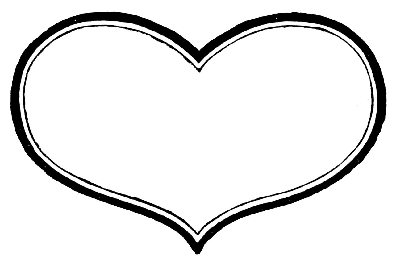 1283x862 Black And White Heart Clipart Many Interesting Cliparts