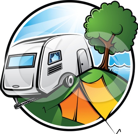 448x433 Clip Art Rv Camp Out Clipart