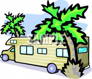 300x255 Picture An Rv Parked Between Palm Trees