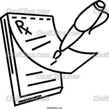 375x375 Medicine Clipart Prescription Pad