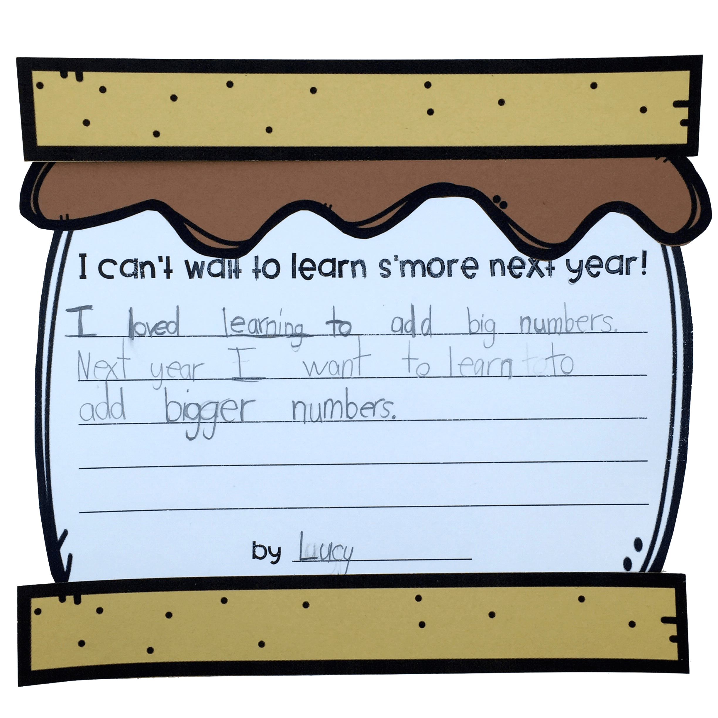 2448x2448 S'More Fun Writing Craftivity