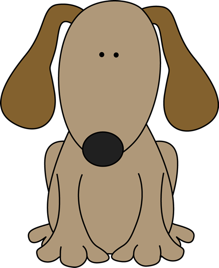 450x550 Free Cute Dog Clipart Image