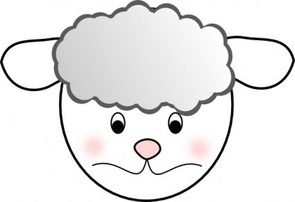 425x291 Sad Sheep Clip Art Clip Arts, Clip Art