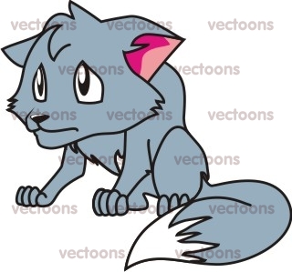 320x299 Sad Wolf Illustration