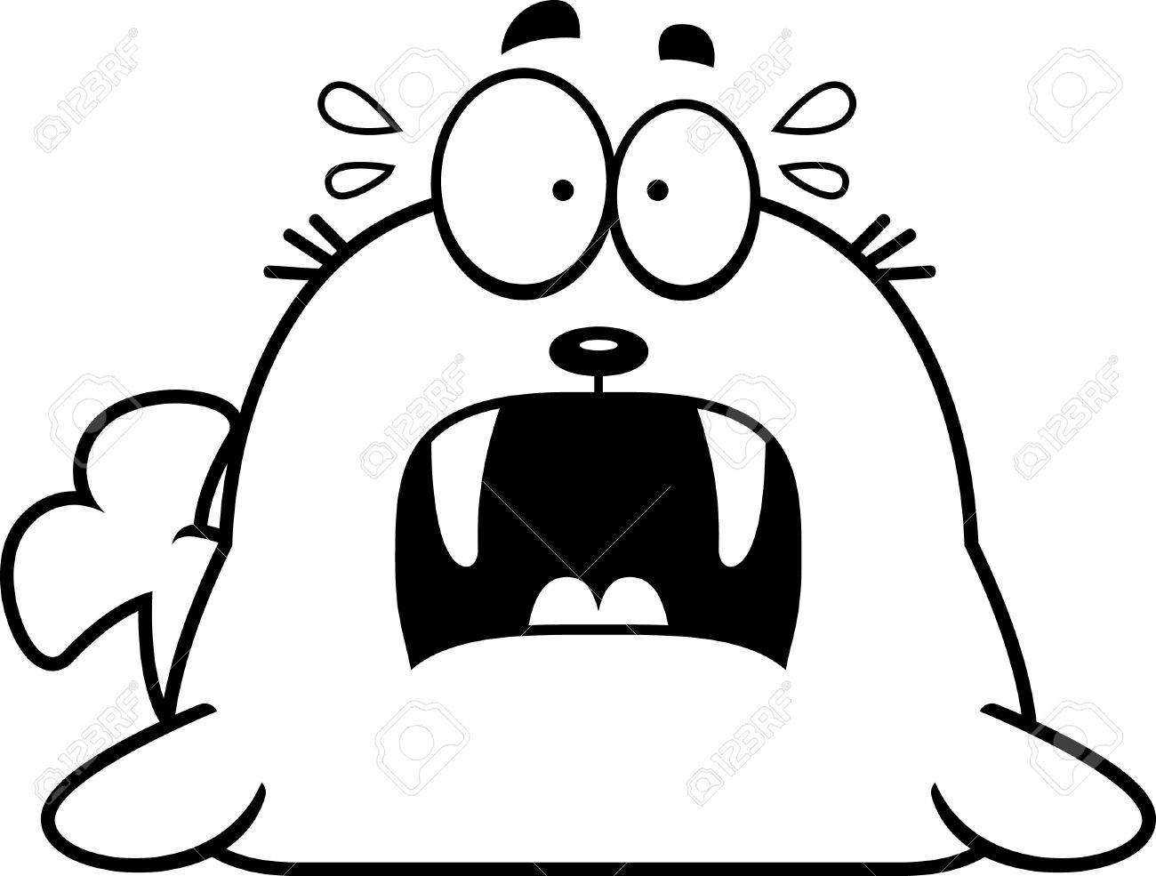 1300x985 Walrus Clipart Sad