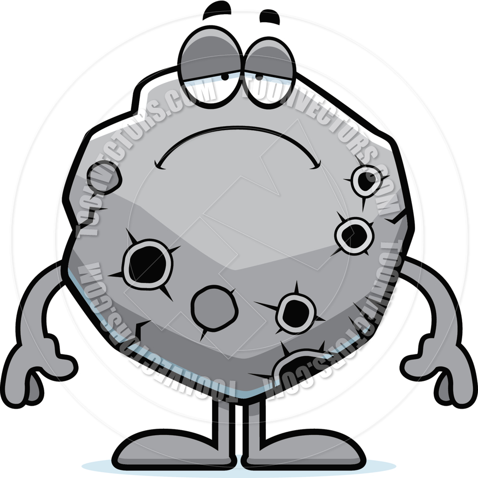 940x940 Sad Cartoon Asteroid By Cory Thoman Toon Vectors Eps