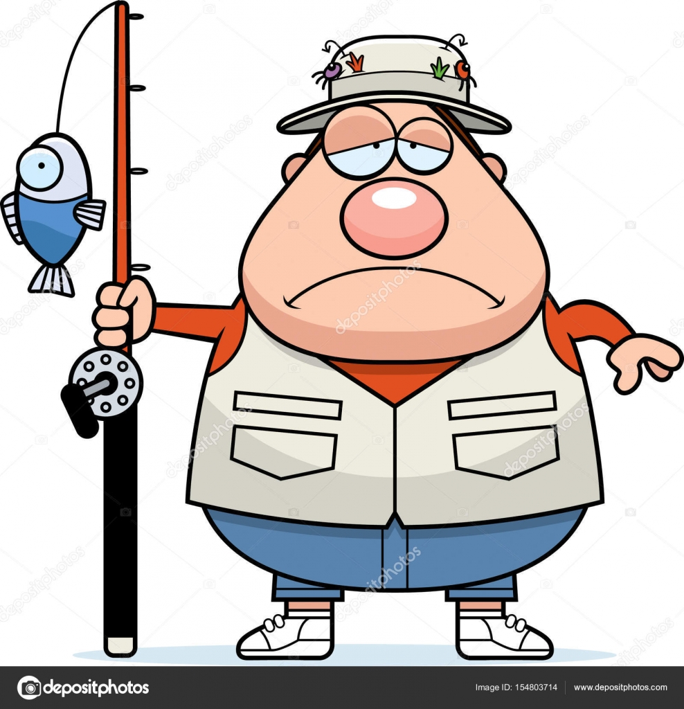 988x1024 Sad Cartoon Fisherman Stock Vector Cthoman