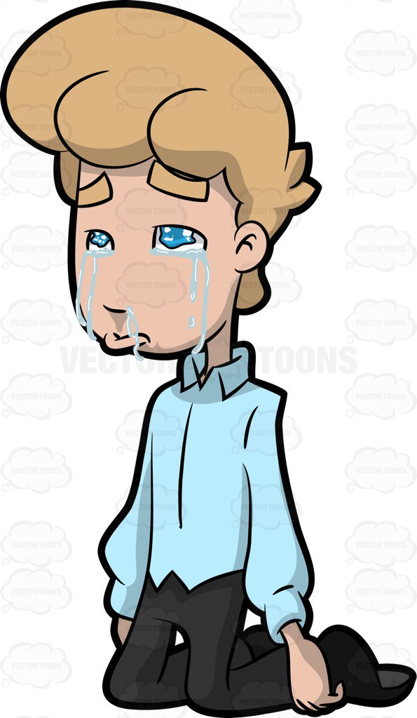 595x1024 Sad Person Cartoon Collection
