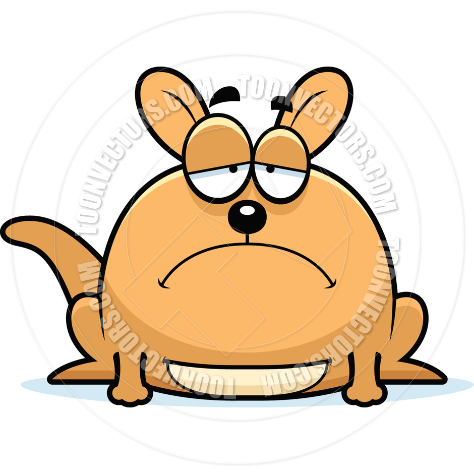 940x940 Cartoon Little Kangaroo Sad By Cory Thoman Toon Vectors Eps