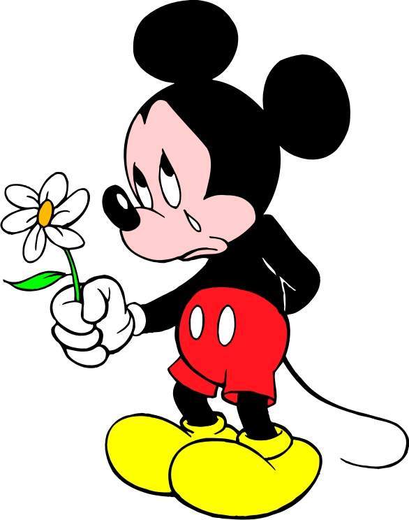 586x744 Mickey Mouse Clipart Sad