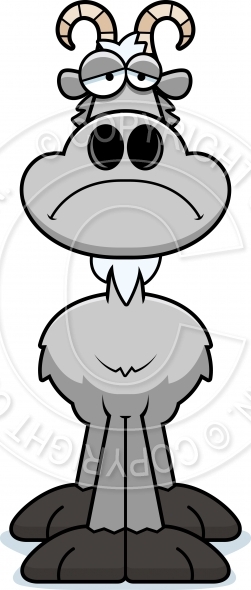 251x590 Sad Cartoon Goat Vector And Royalty Free License