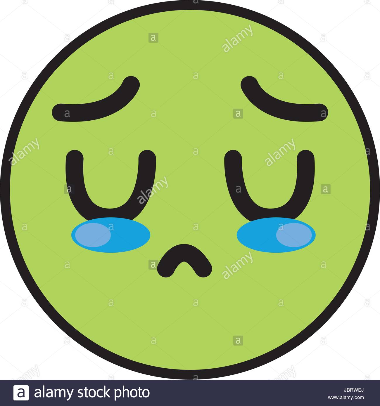 1300x1390 Cute Kawaii Cry Face And Sad Stock Vector Art Amp Illustration